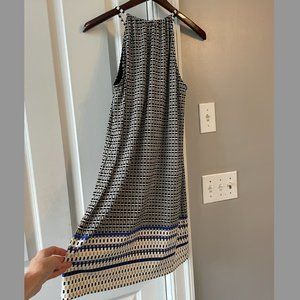 Max Studio shift tank dress cool geometric XS